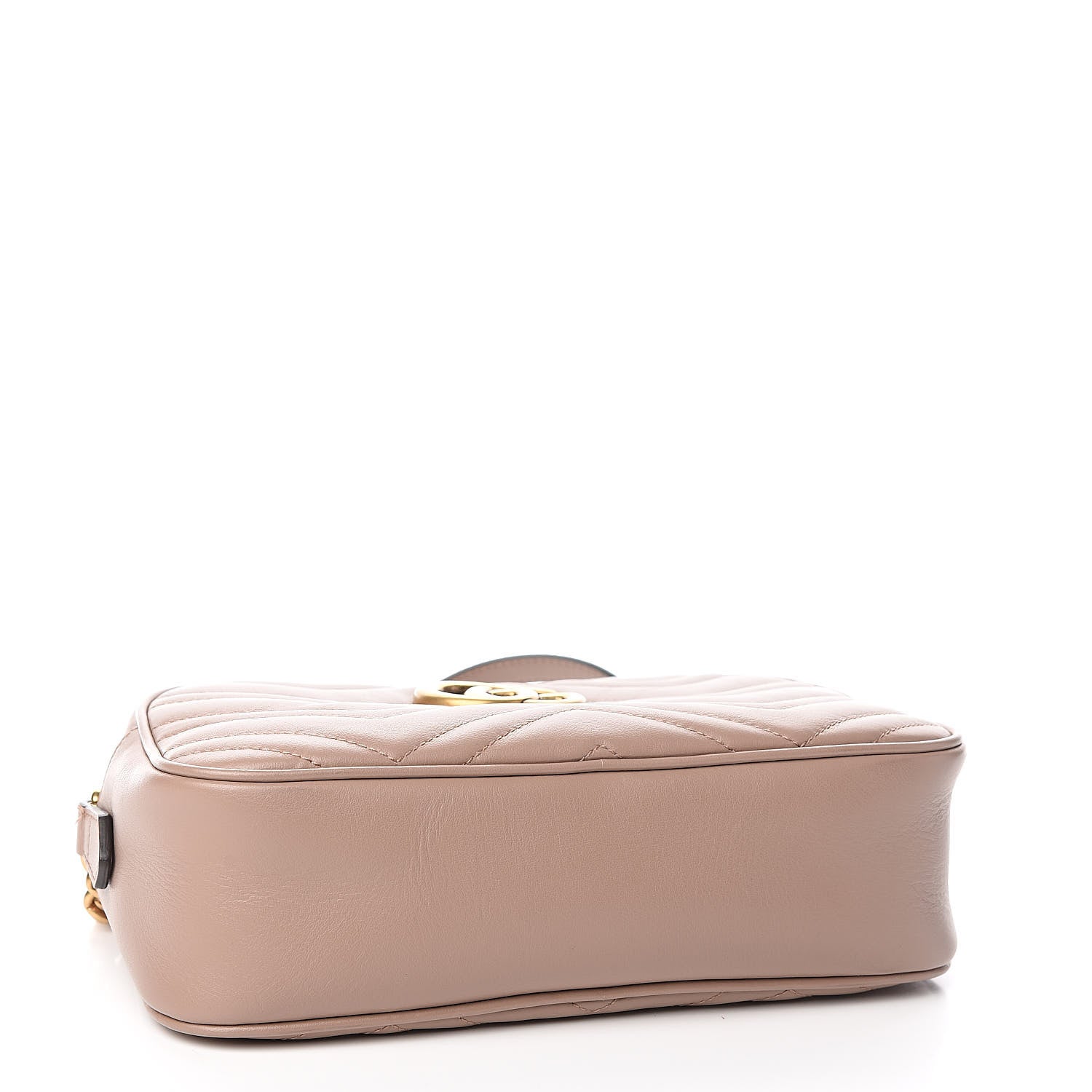 Gucci Calfskin Matelasse Small GG Marmont Chain Shoulder Bag Porcelain Rose 4 of 10