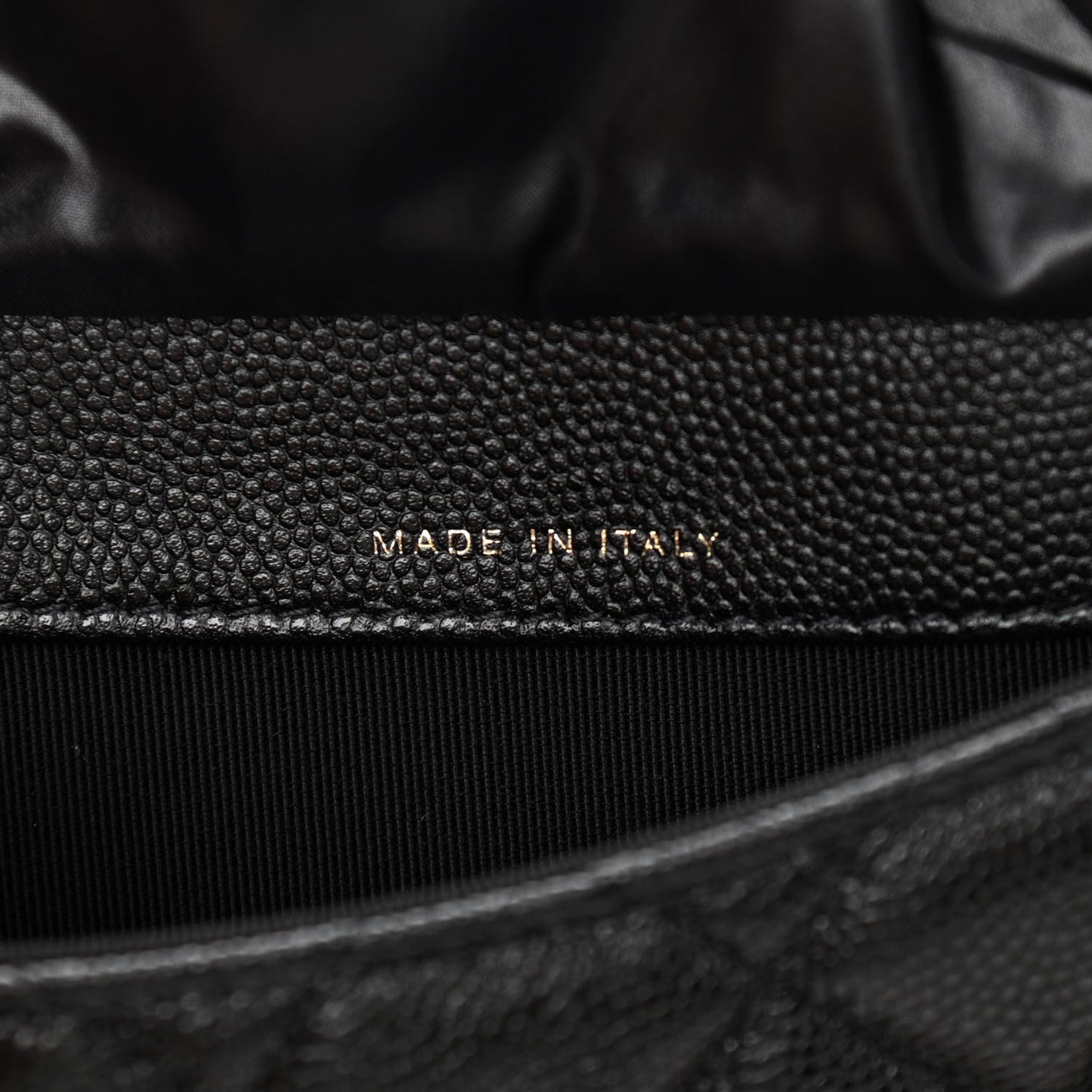 Caviar Fabric Graffiti Foldable Tote Bag With Chain Black Multicolor