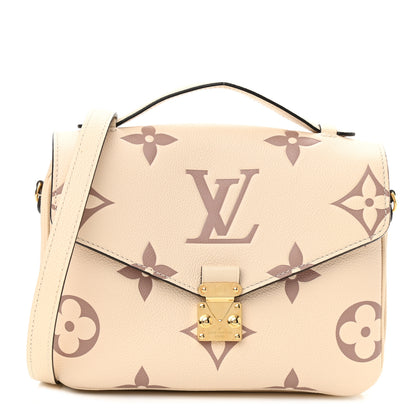 Louis Vuitton Empreinte Monogram Giant Pochette Metis Creme Bois De Rose 1 of 9