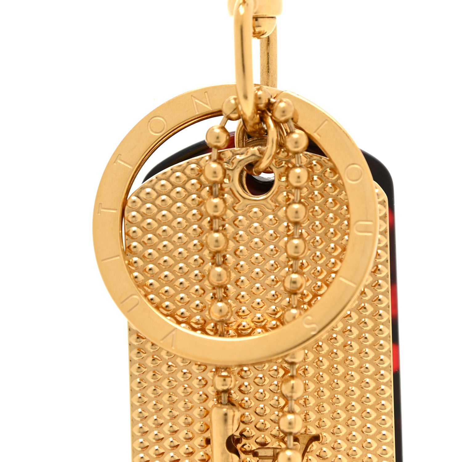Louis Vuitton Monogramouflage Bag Charm Red 5 of 6