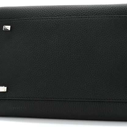 The Row Matte Grained Calfskin Soft Margaux 10 Bag Black 10 of 10