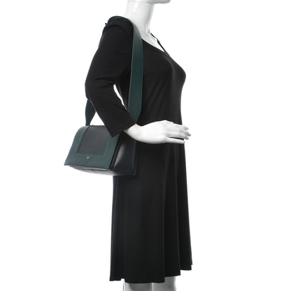 Celine Shiny Smooth Calfskin Medium Frame Shoulder Bag Amazone Dark Navy 2 of 16