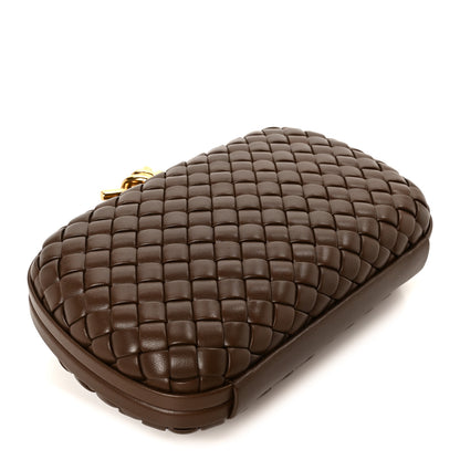 Bottega Veneta Nappa Intrecciato Knot Clutch Madder Brown 4 of 7