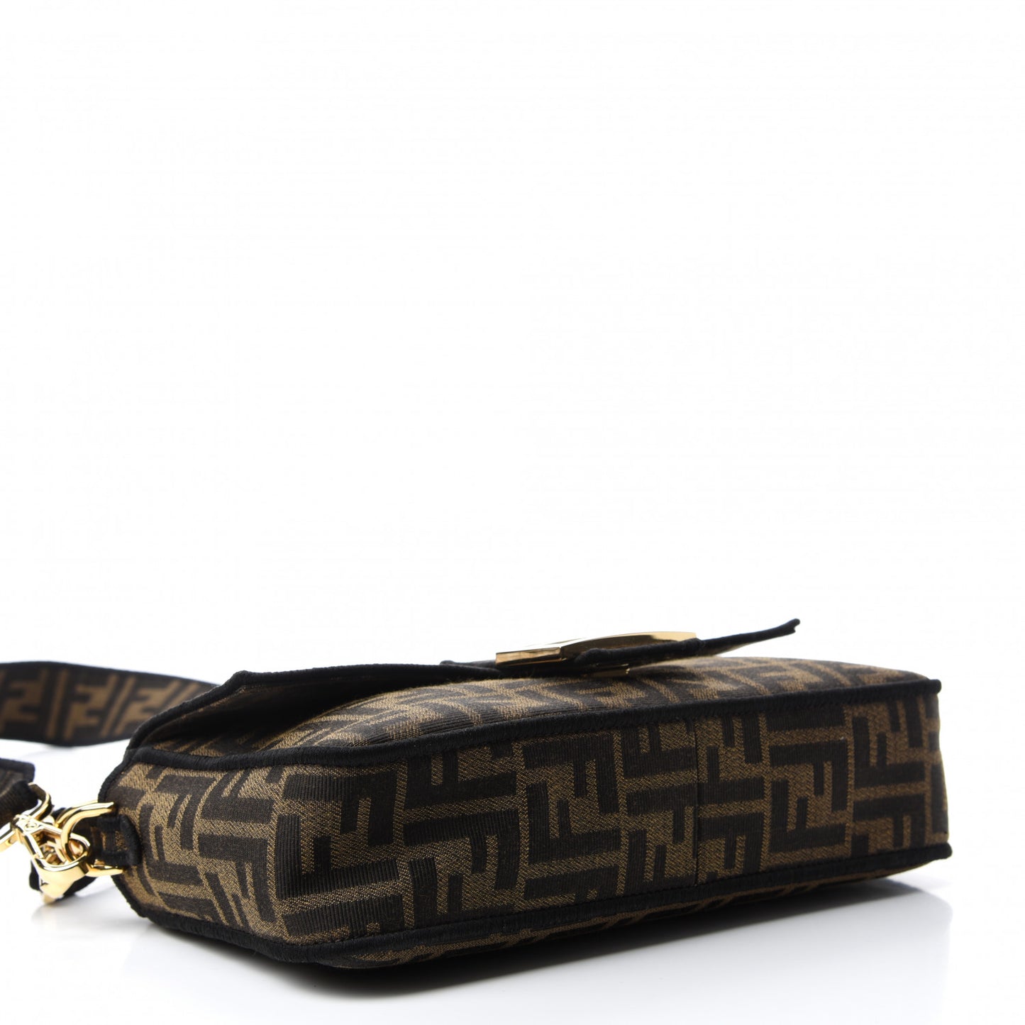 Fabric Jacquard FF 1974 Medium Baguette Tobacco Moro Black