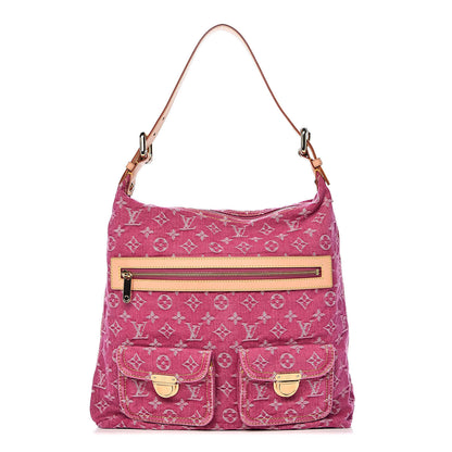 Louis Vuitton Denim Baggy GM Fuchsia 1 of 9