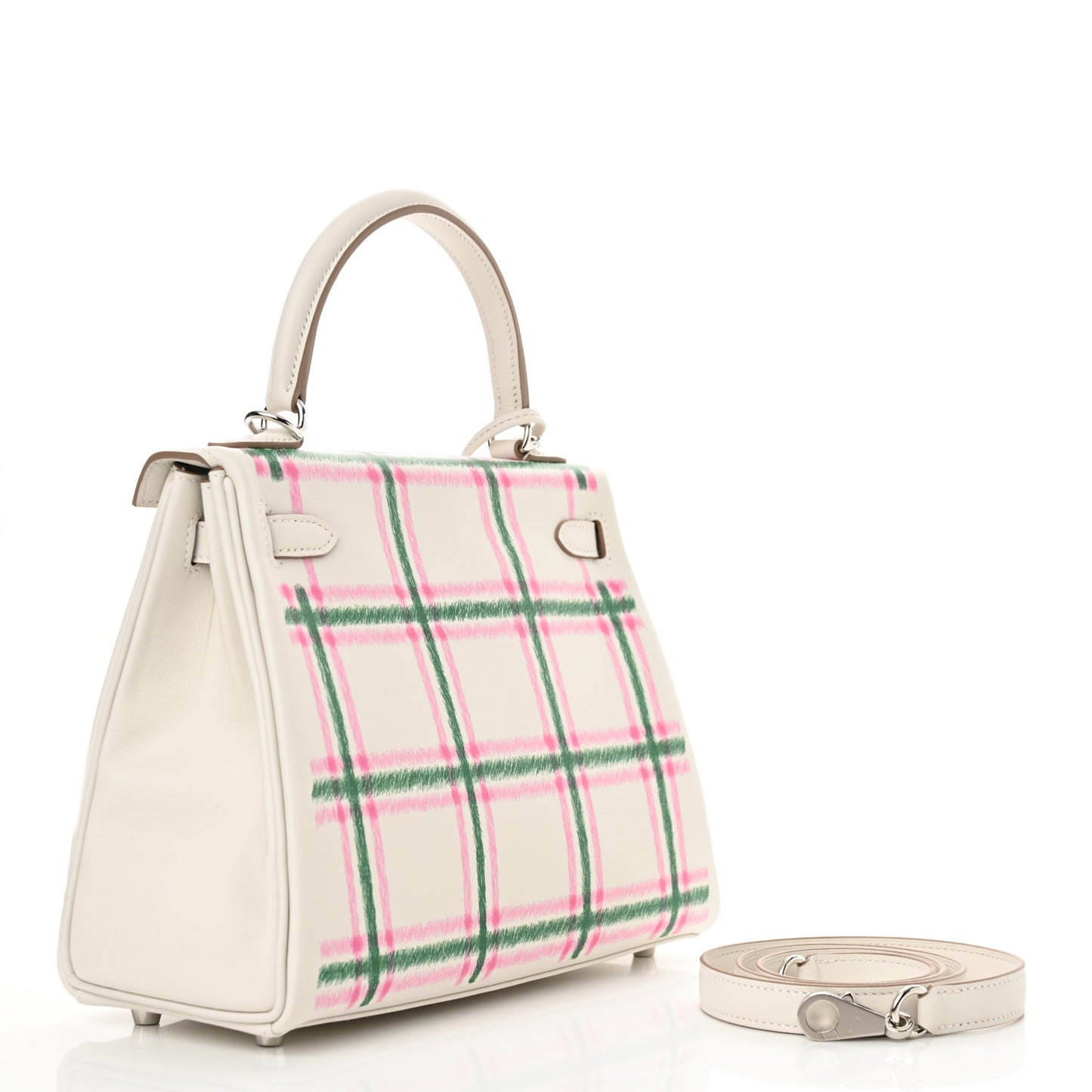 Swift Tartan Kelly Retourne 25 Gris Pale Rose Bubblegum Vert Moyen