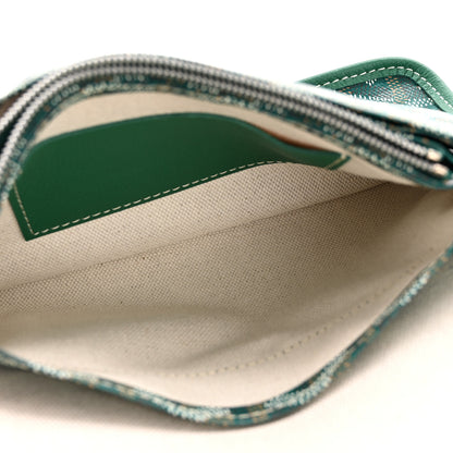 Goyard Goyardine Plumet Wallet Clutch Green 5 of 12