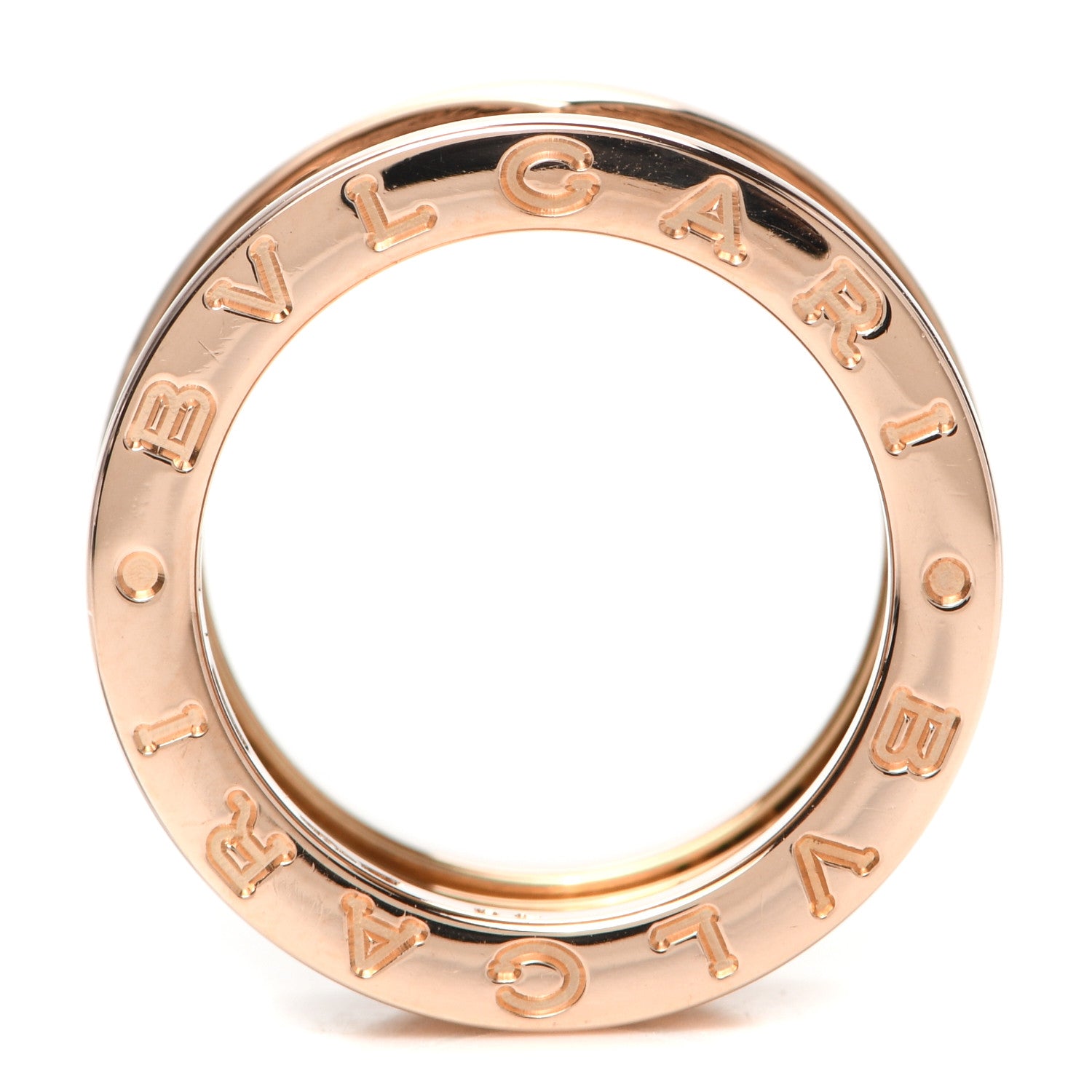 Bulgari 18K Rose Gold B.Zero1 Three-Band Ring 48 4.25 4 of 5