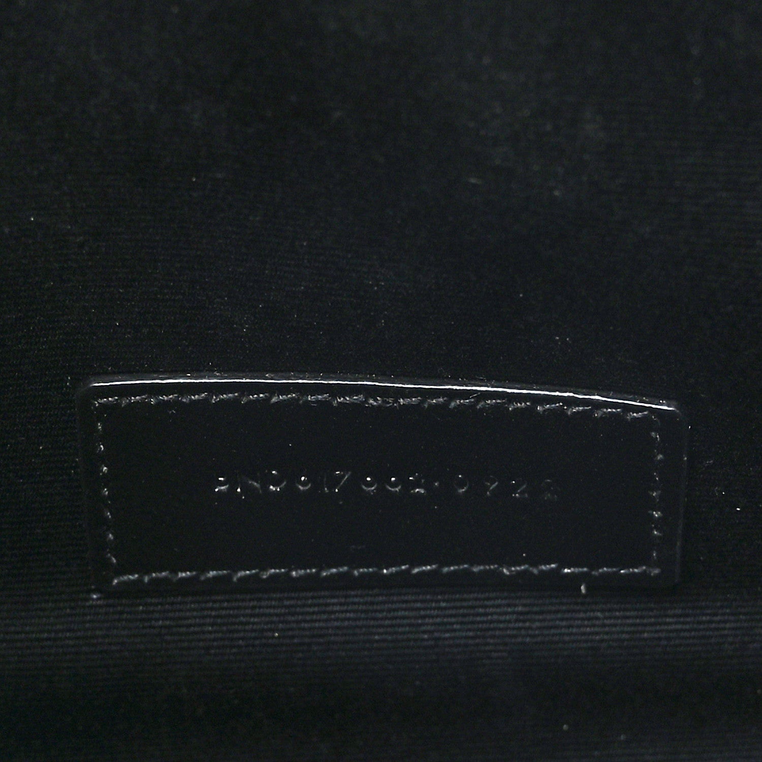 Saint Laurent Grain De Poudre Matelasse Chevron Monogram Envelope Clutch Black 6 of 9