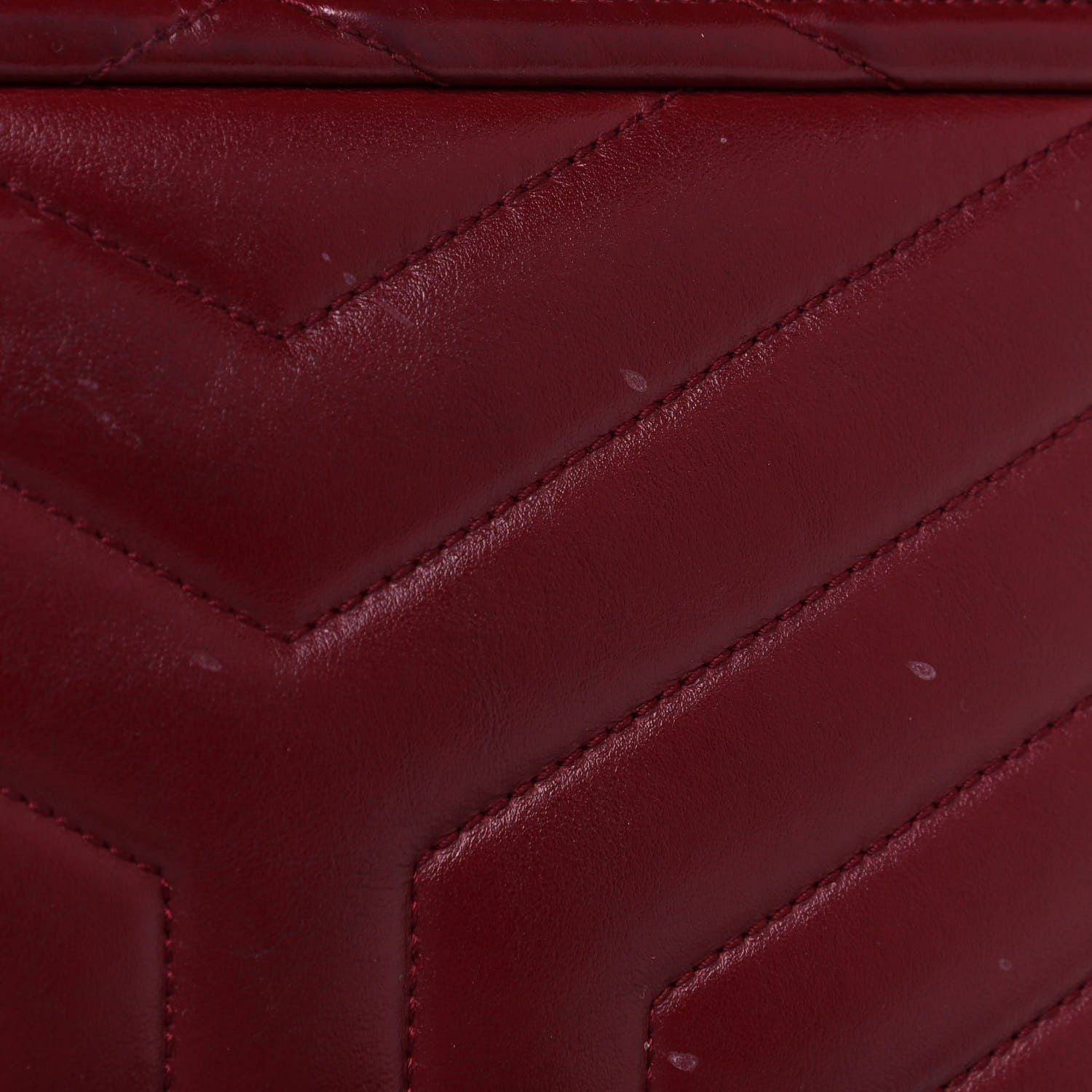 Saint Laurent Calfskin Y Quilted Monogram Loulou Flap Bag Palissandre 12 of 13