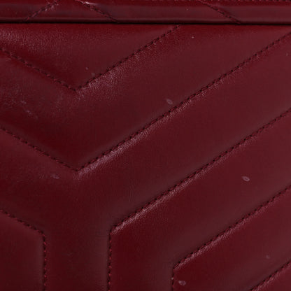 Saint Laurent Calfskin Y Quilted Monogram Loulou Flap Bag Palissandre 12 of 13