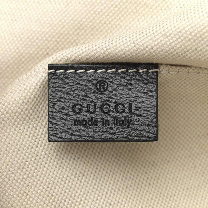Gucci Velvet GG Monogram Textured Calfskin Web Small Double Buckle Backpack Blue Beige Black 6 of 11