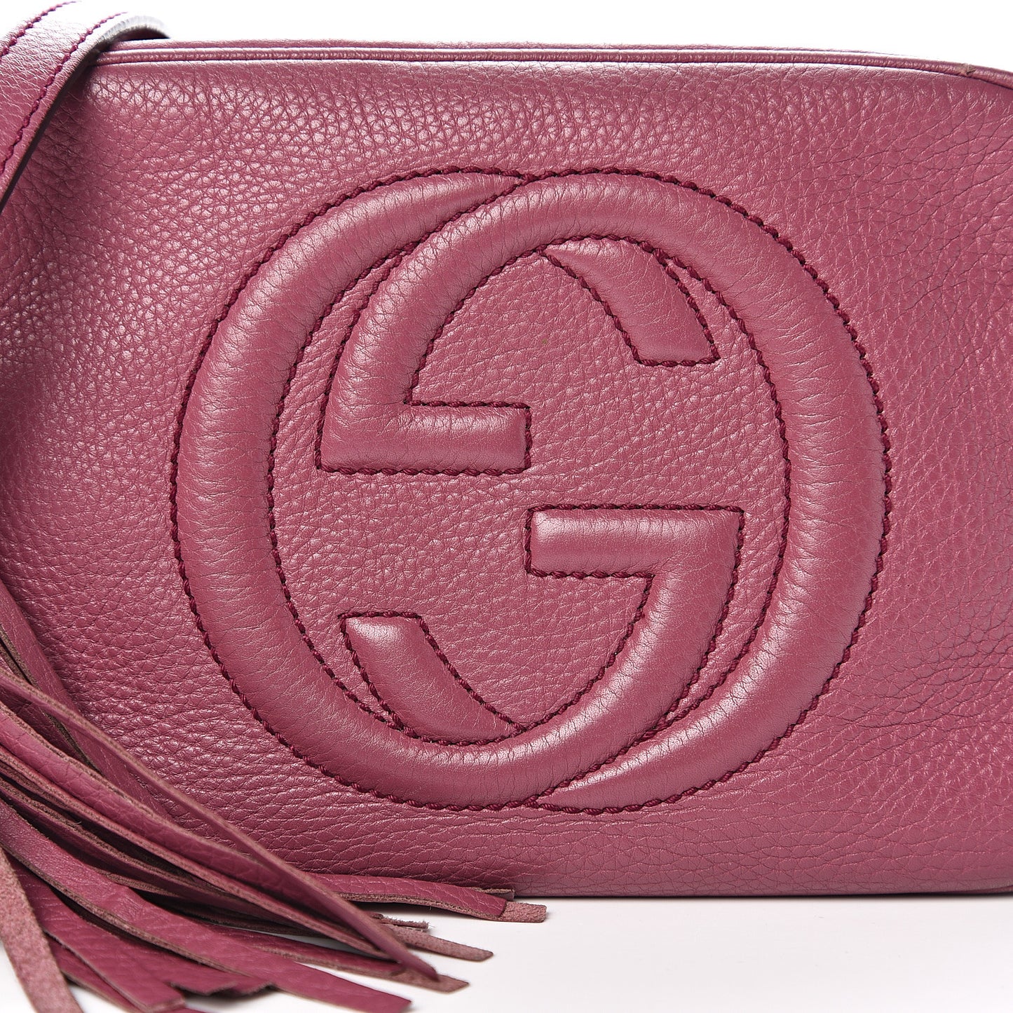 Pebbled Calfskin Small Soho Disco Bag Peonia Flower
