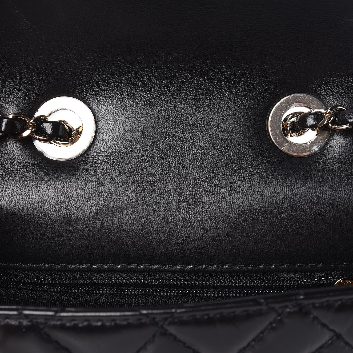 Chanel Shiny Lambskin Quilted Small Montcoco Flap Black 8 of 11