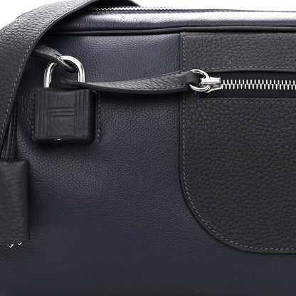 Hermes Evercolor Taurillon Clemence Petit Courrier Bag Bleu Nuit Caban 8 of 10