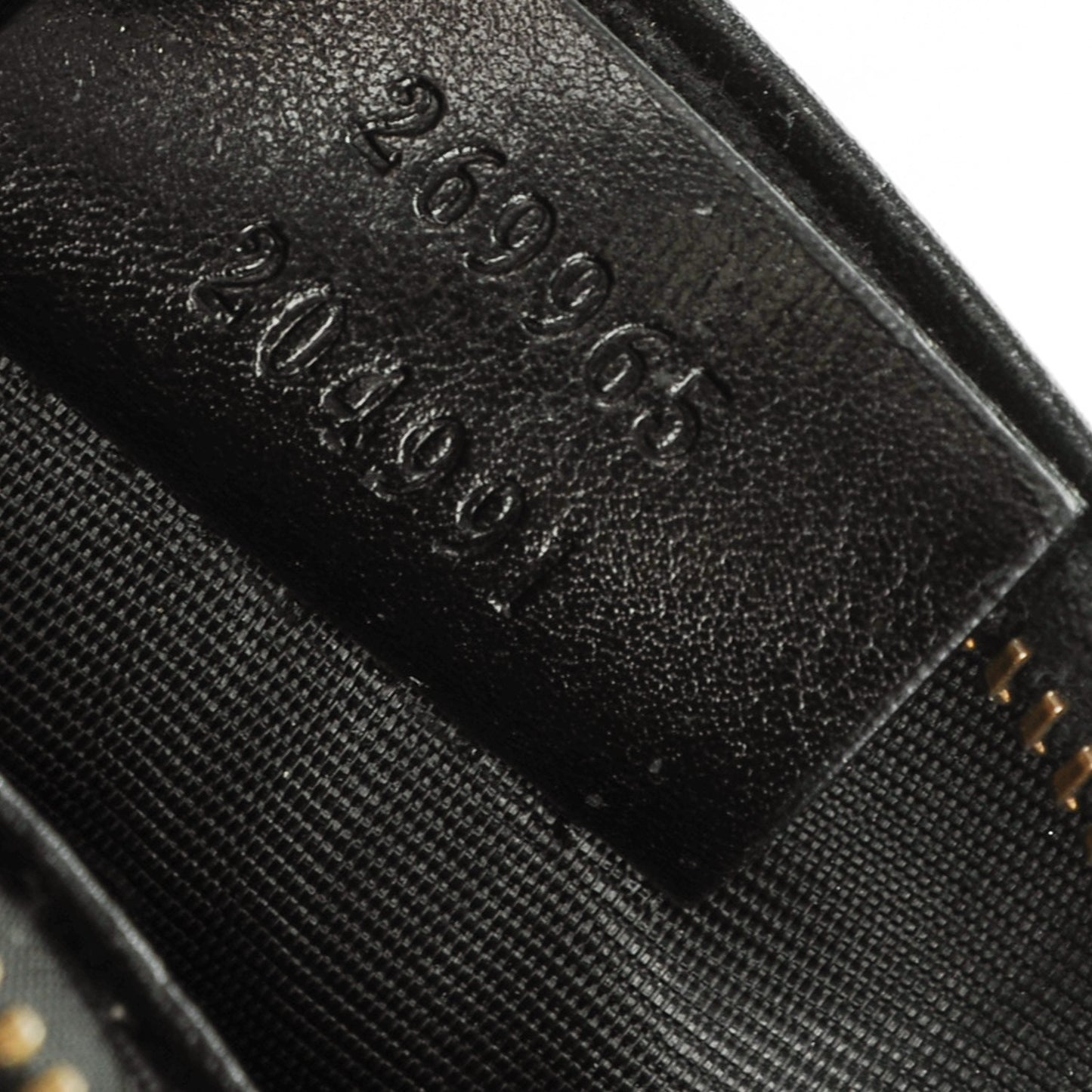Python Bamboo Wristlet Clutch Black