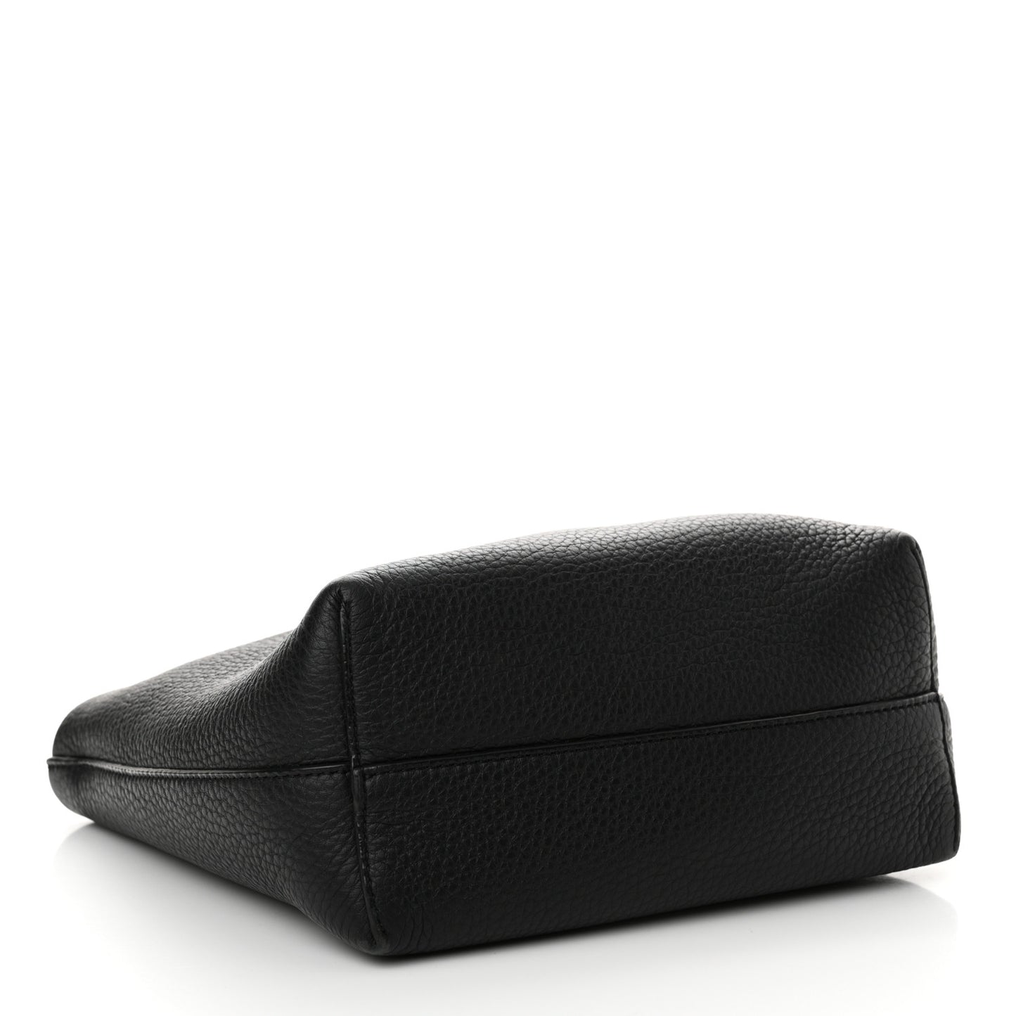 Grained Calfskin Small Park Tote Black