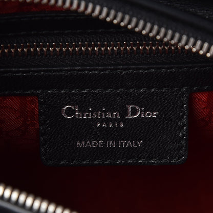 Christian Dior Lambskin Cannage Medium Lady Dior Black 8 of 8