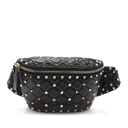 Valentino Garavani Nappa Rockstud Spike Belt Bag 95 Black 1 of 9