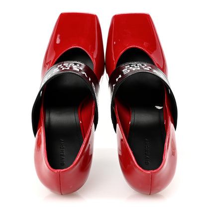Givenchy Patent Calfskin Square Pump 36 Deep Red 2 of 10