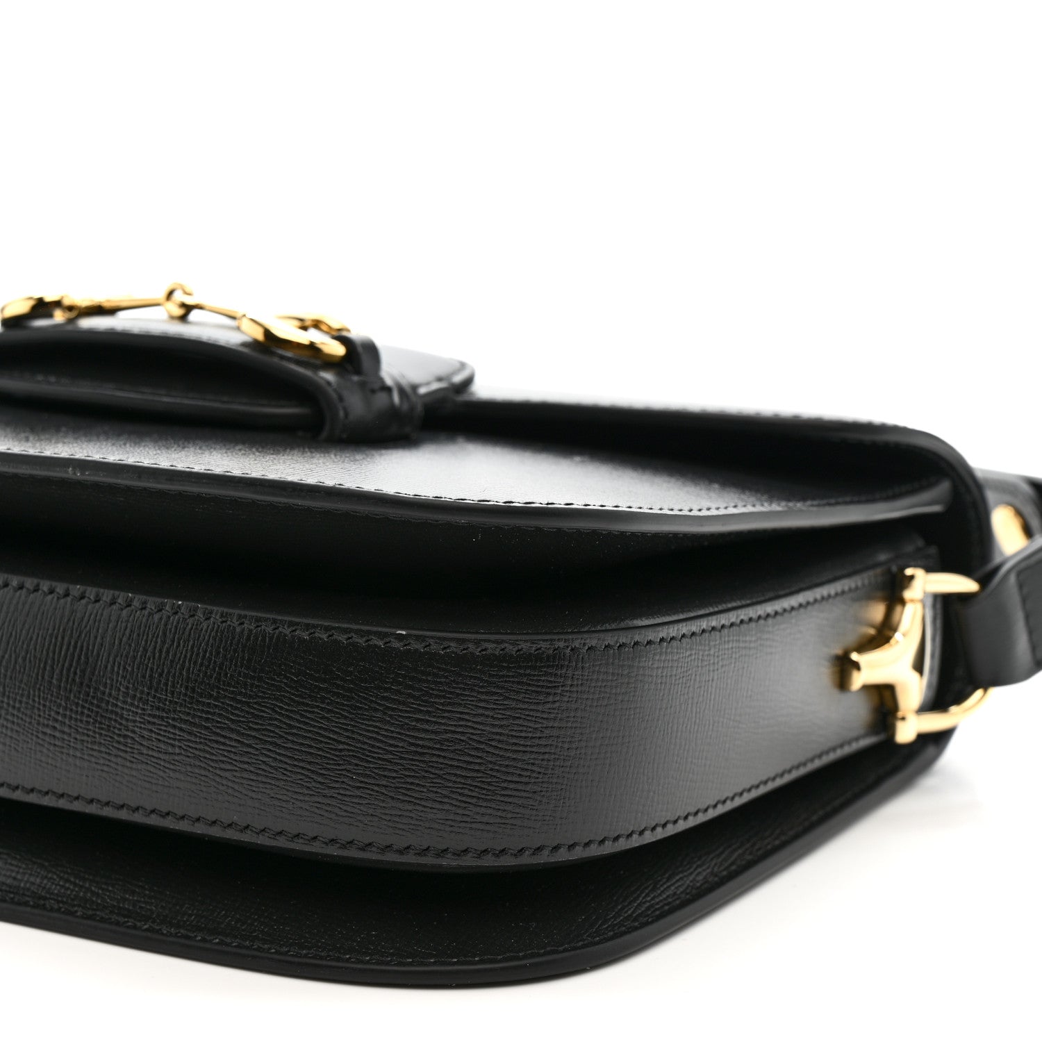 Gucci Azalea Calfskin Horsebit 1955 Shoulder Bag Black 11 of 12