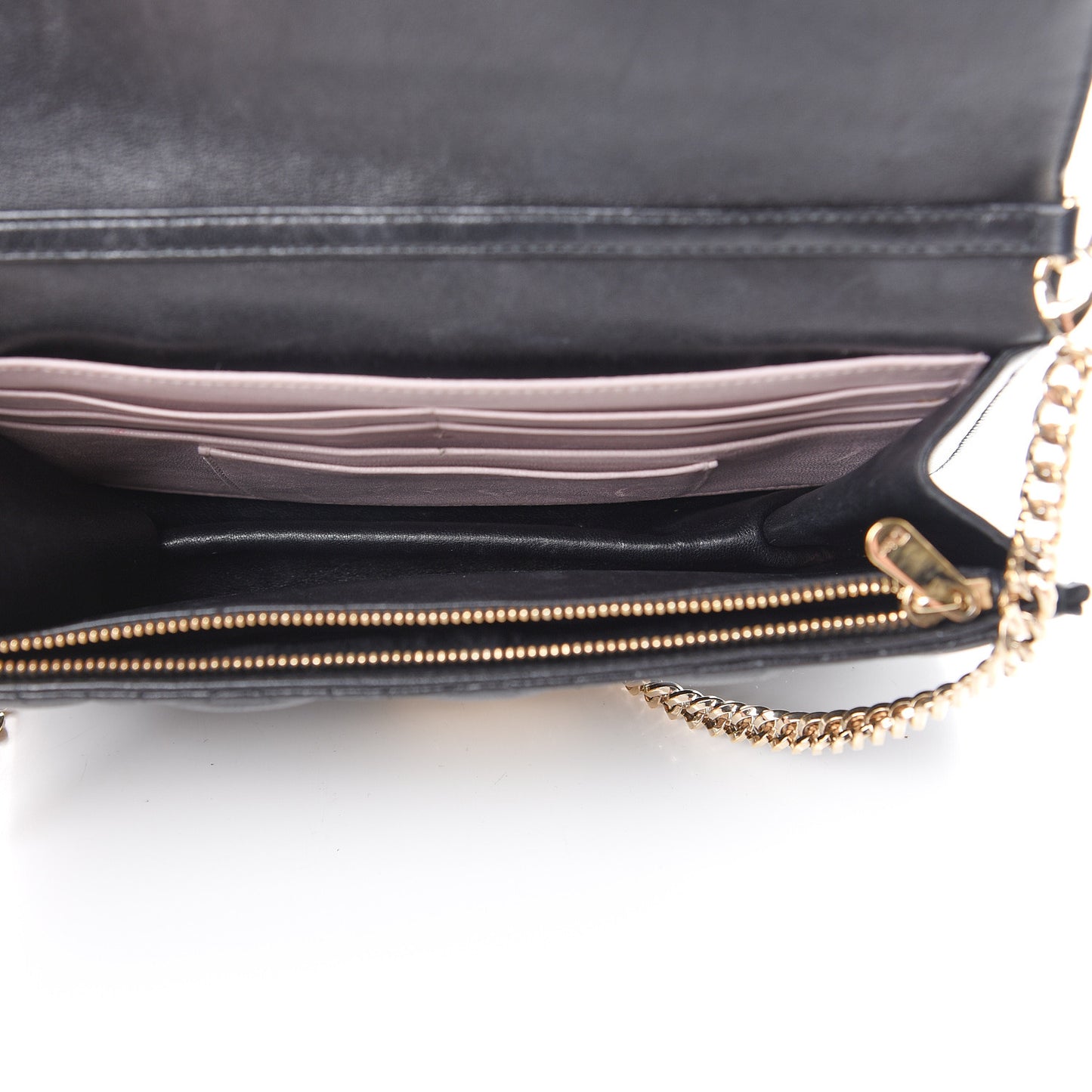 Lambskin Cannage Miss Dior Promenade Pouch Black