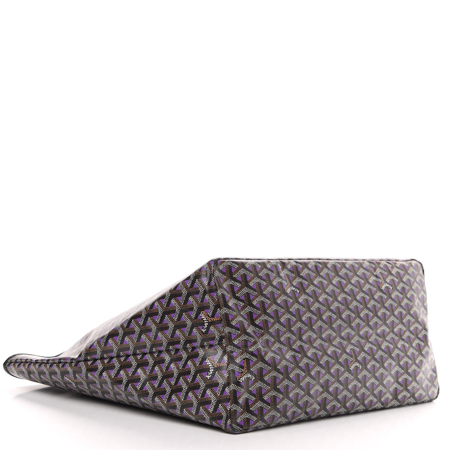 Goyard Goyardine Saint Louis Claire Voie GM Black Purple 4 of 9