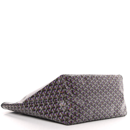 Goyard Goyardine Saint Louis Claire Voie GM Black Purple 4 of 9
