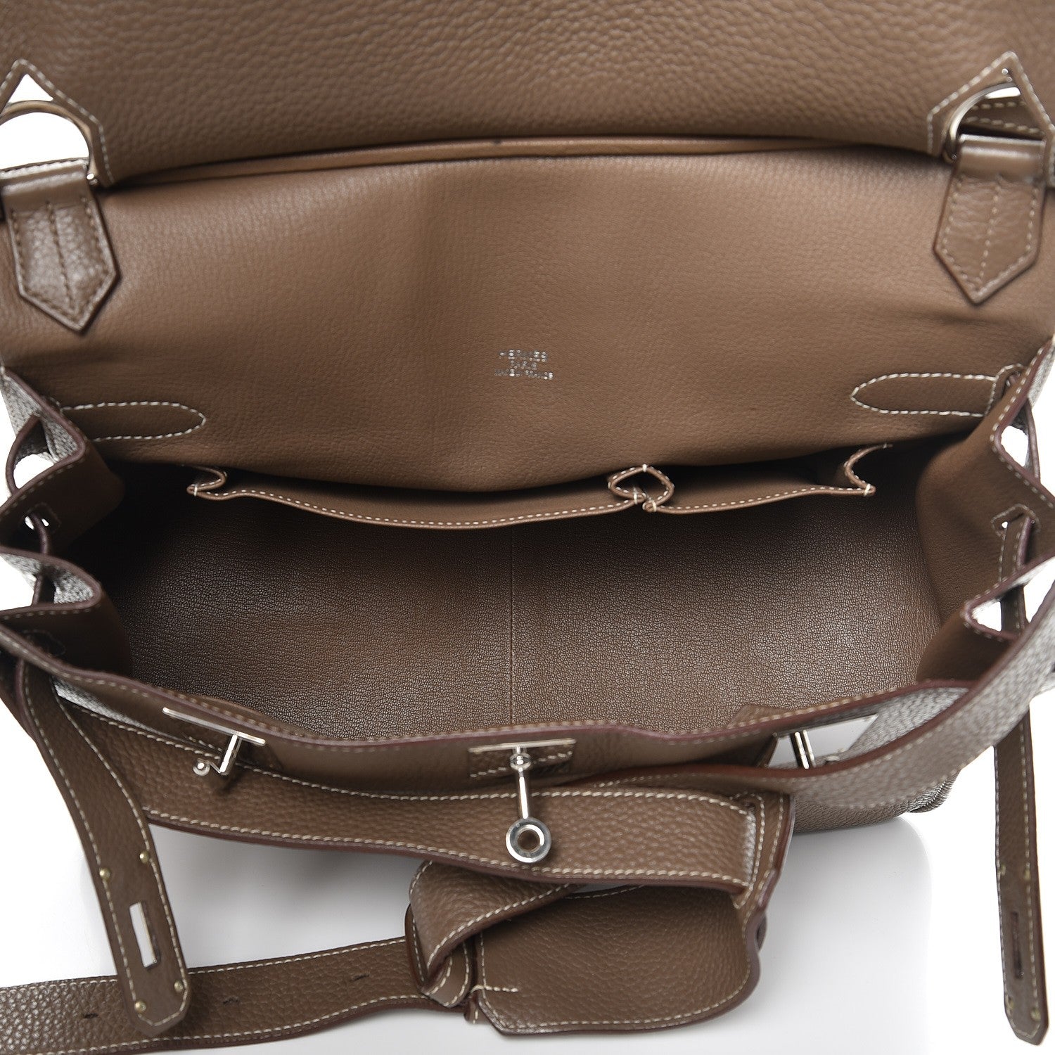Hermes Taurillon Clemence Jypsiere 34 Etoupe 5 of 9