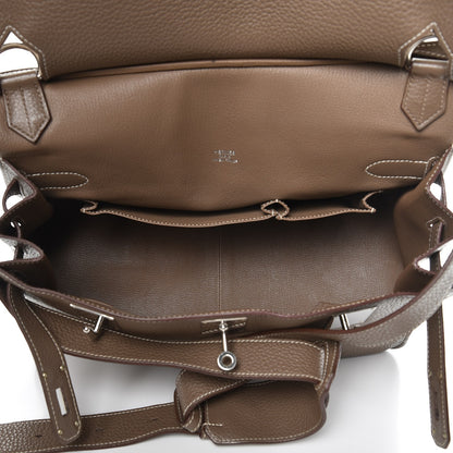 Hermes Taurillon Clemence Jypsiere 34 Etoupe 5 of 9