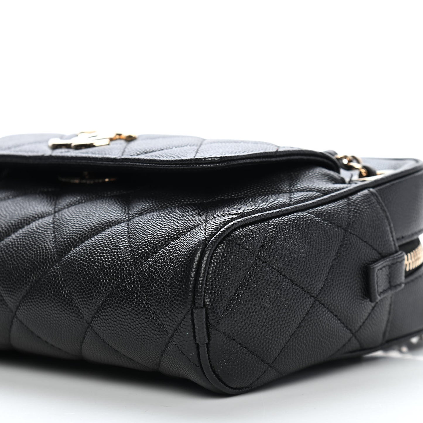 Caviar Quilted Small In & Out Camera Case Black