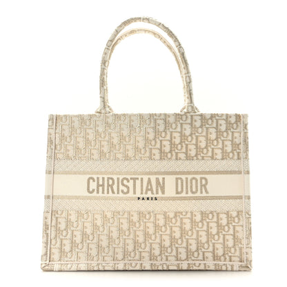 Christian Dior Oblique Medium Book Tote Gold Multicolor 1 of 9