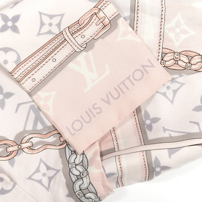 Louis Vuitton Silk Monogram Confidential Bandeau Light Pink 3 of 4