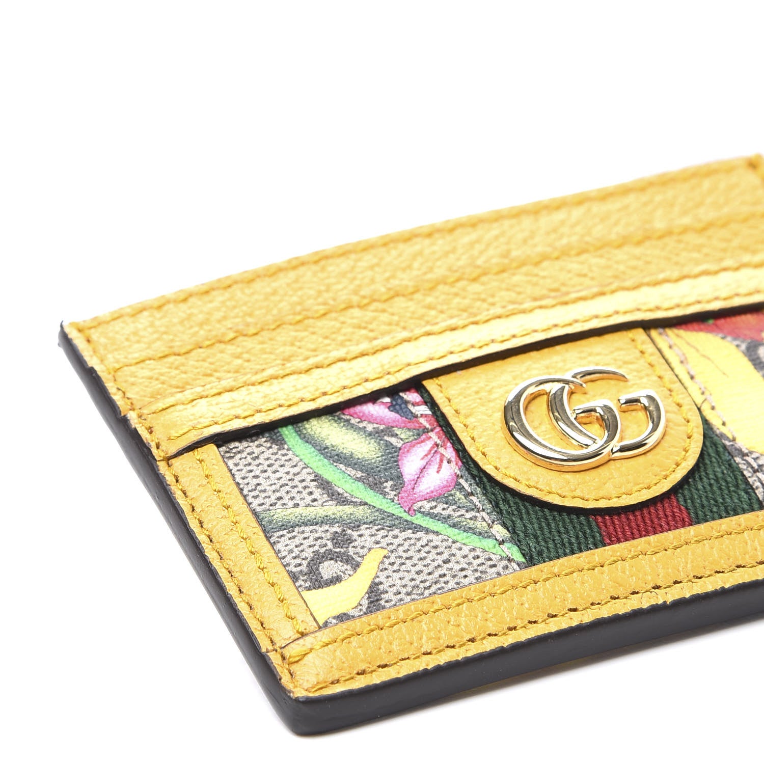 Gucci GG Supreme Monogram Flora Web Ophidia Card Holder Beige Multicolor Crop 6 of 8