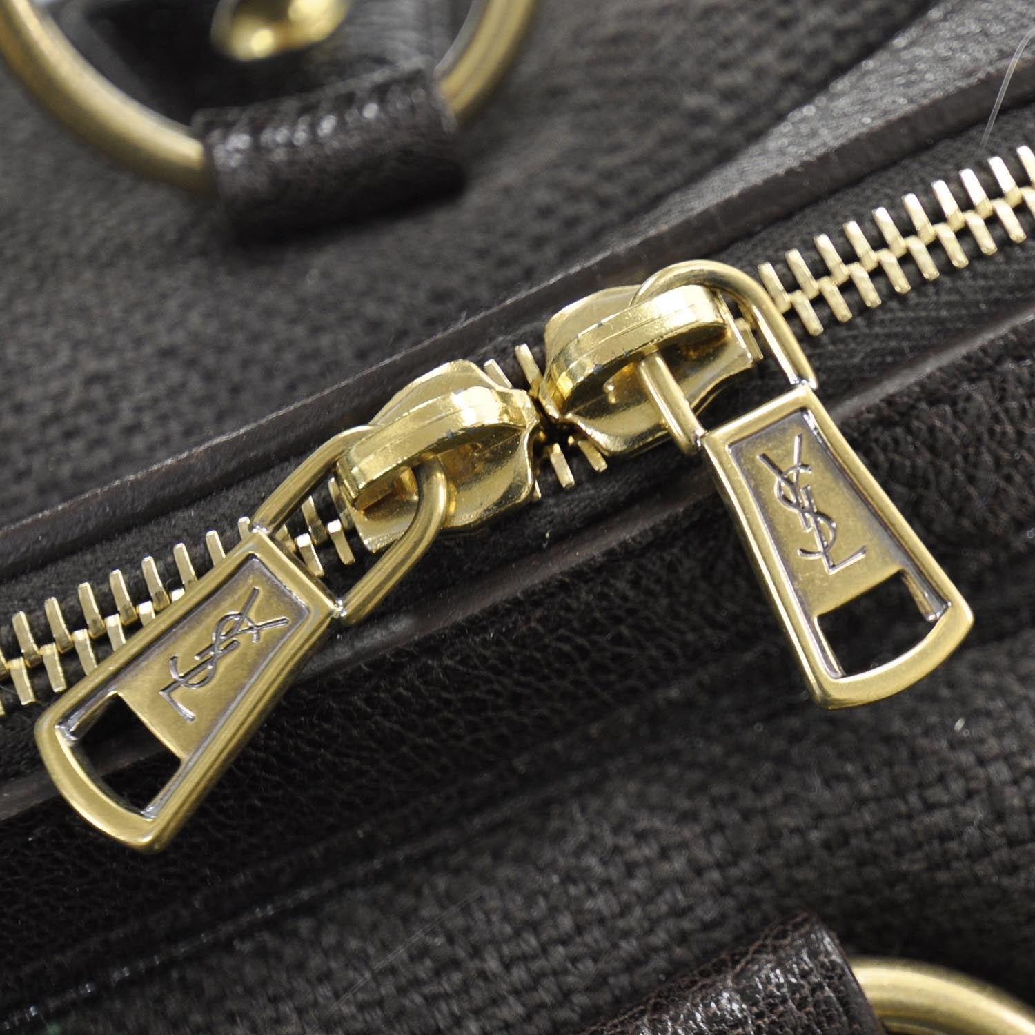 Saint Laurent Canvas Handbag Brown 9 of 9