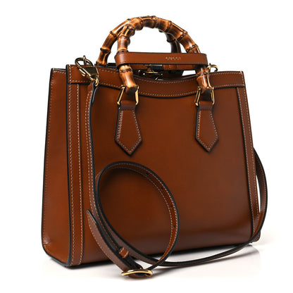 Gucci Charisma Calfskin Gucci Embossed Small Diana Tote Bag Peanut Brown 2 of 8