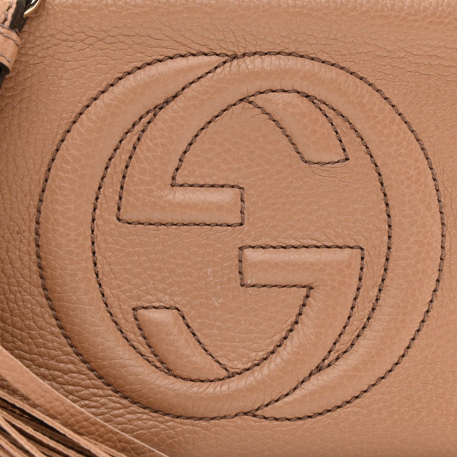 Gucci Pebbled Calfskin Small Soho Disco Bag Camelia 7 of 7