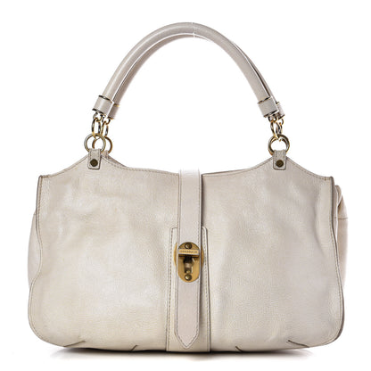 Burberry Grainy Calfskin Medium Landscape Tote Alabaster 1 of 22