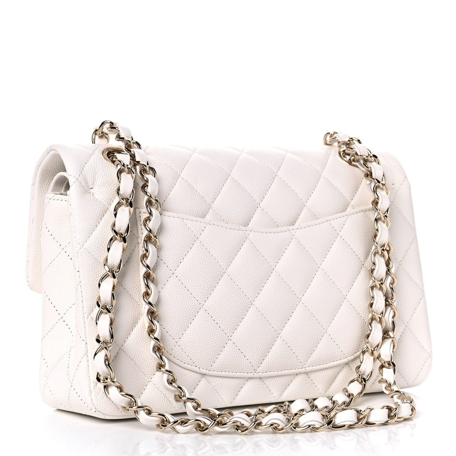 Chanel Caviar Quilted Small Double Flap White 3 of 10