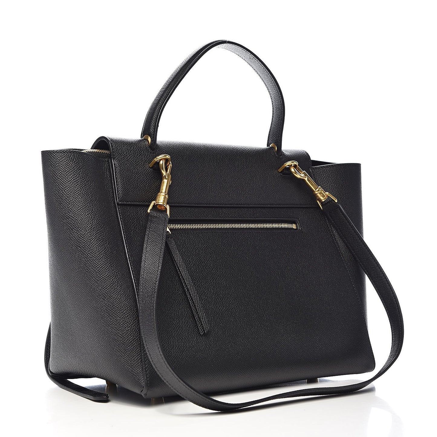 Grained Calfskin Mini Belt Bag Black