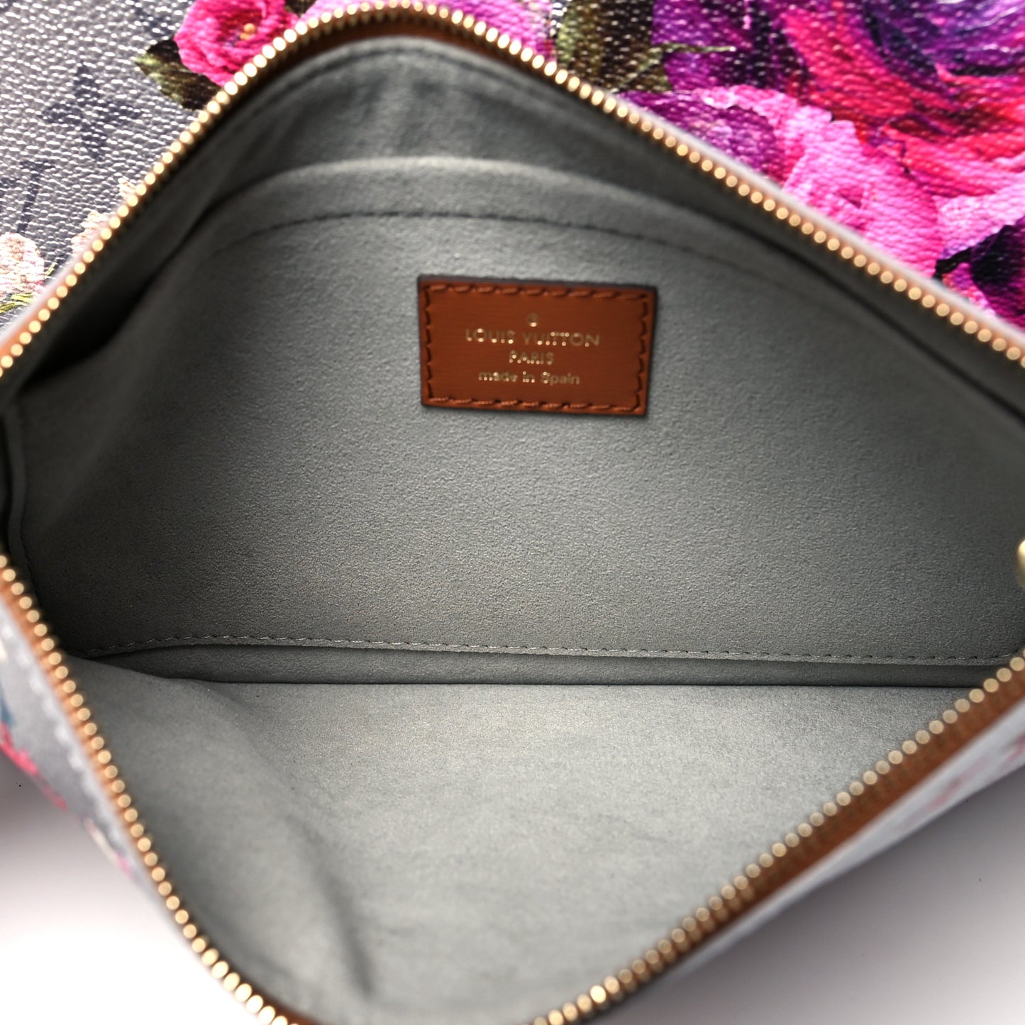 Metallic Monogram LV Garden Neverfull MM Silver