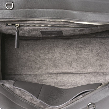 Saint Laurent Grained Calfskin Small Cabas Rive Gauche Fog 5 of 8