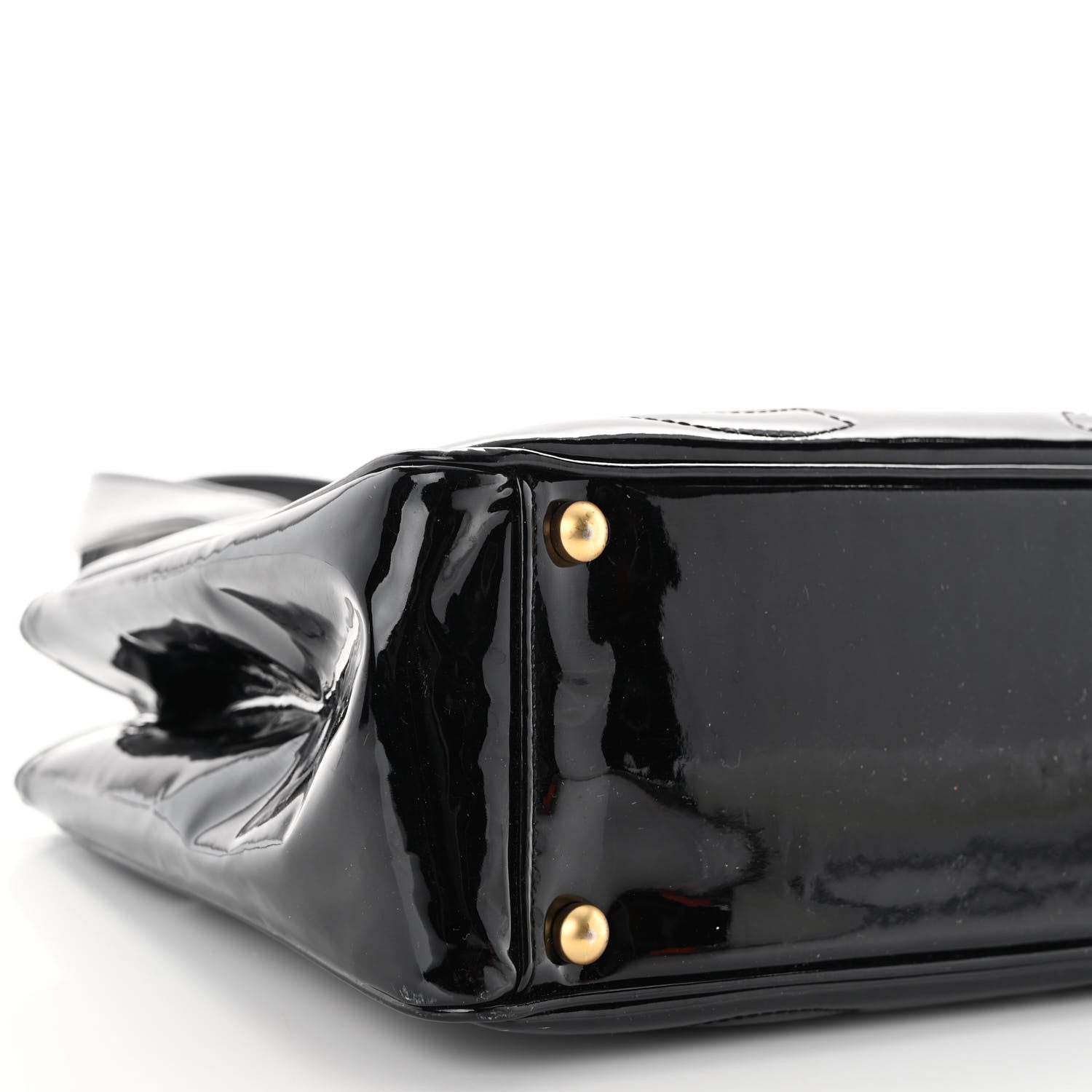 Chanel Patent CC Mini Tote Black 9 of 11