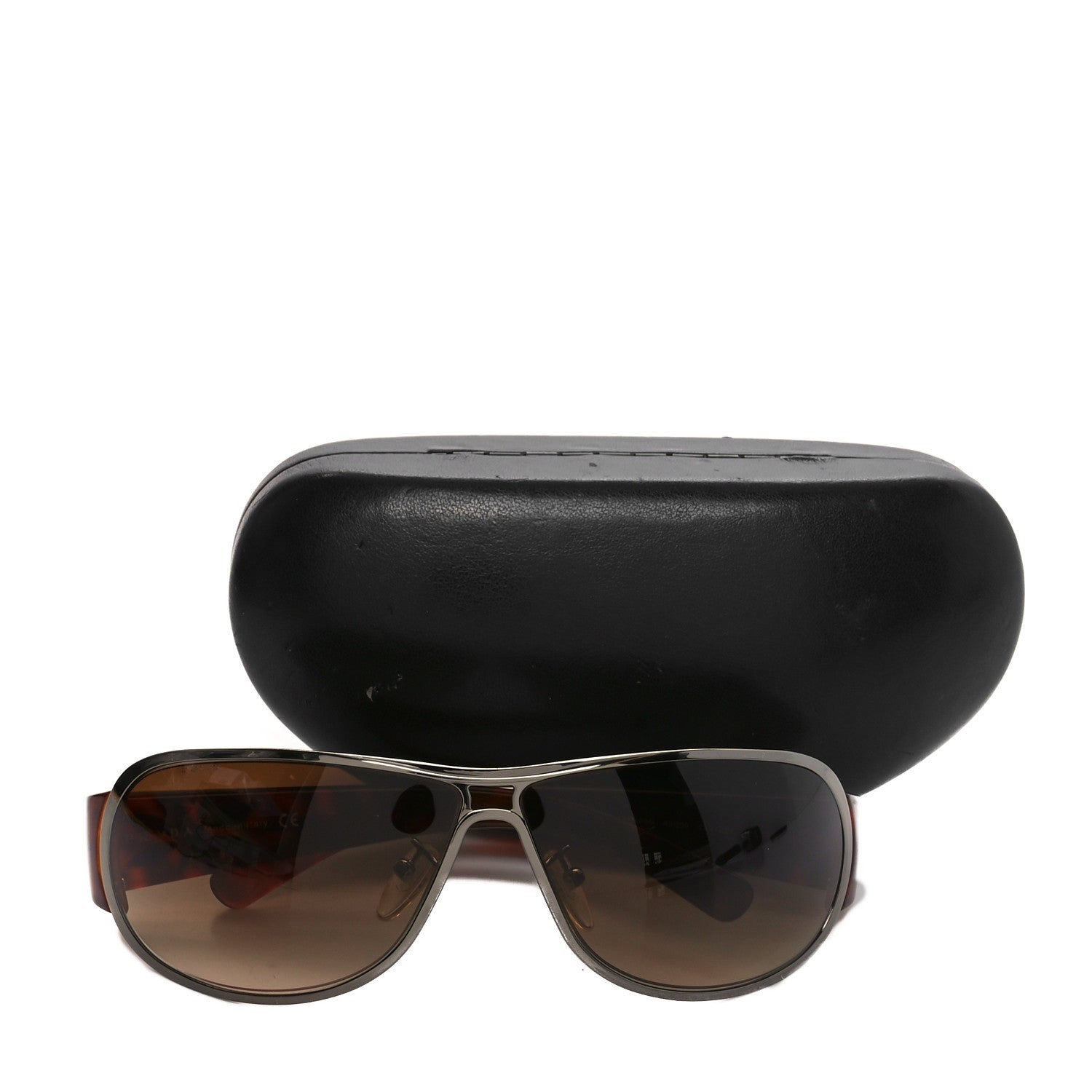 Prada Metal Acetate Sunglasses SPR 56G Brown 1689316 – FASHIONPHILE