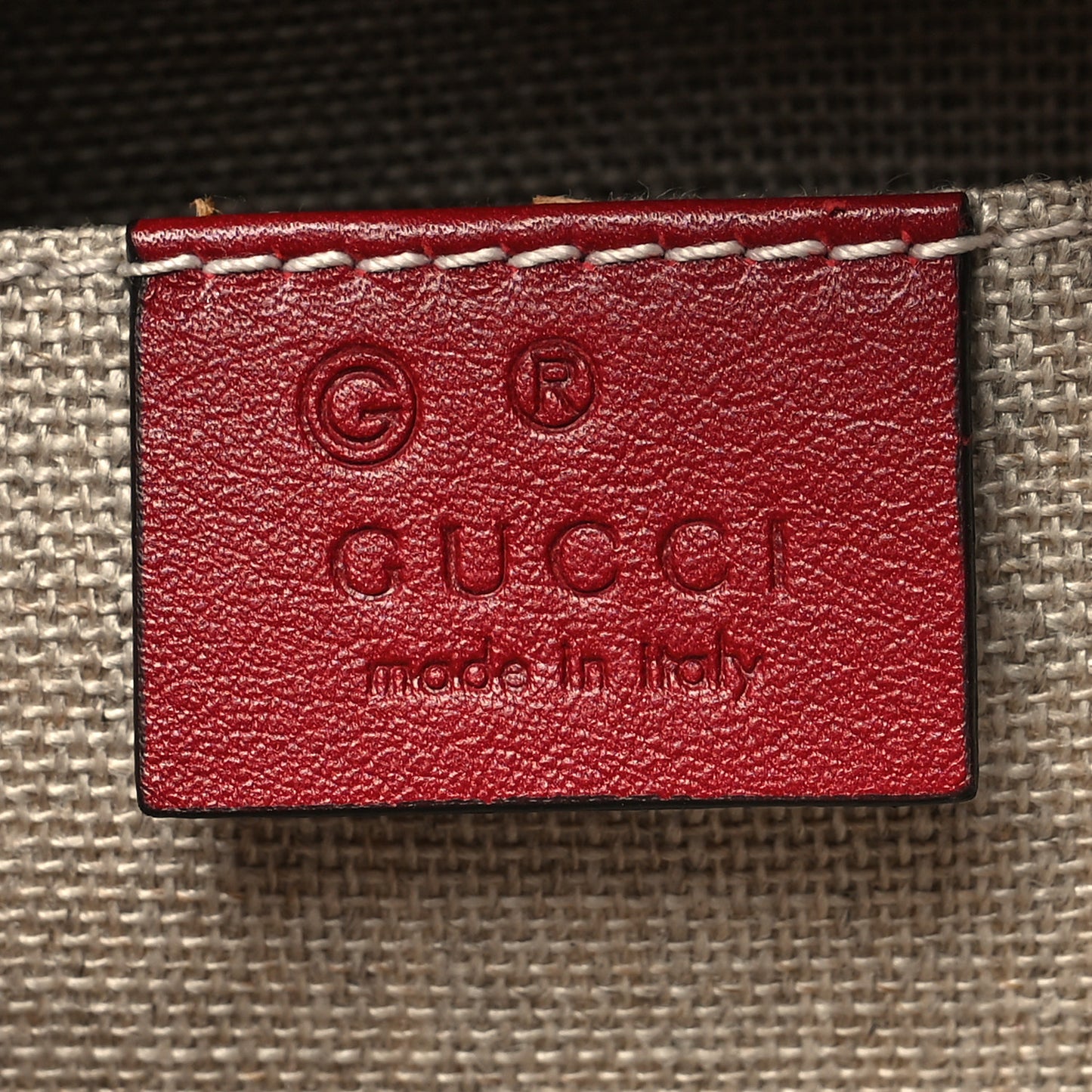 Soft Microguccissima Mini Dome Bag Rosso