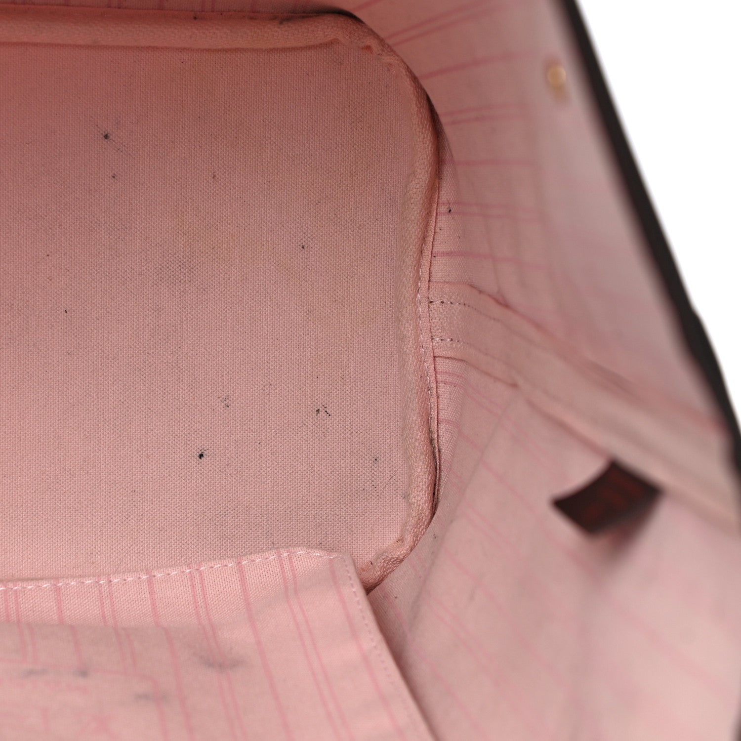 Louis Vuitton Damier Ebene Neo Neverfull MM Rose Ballerine 9 of 14