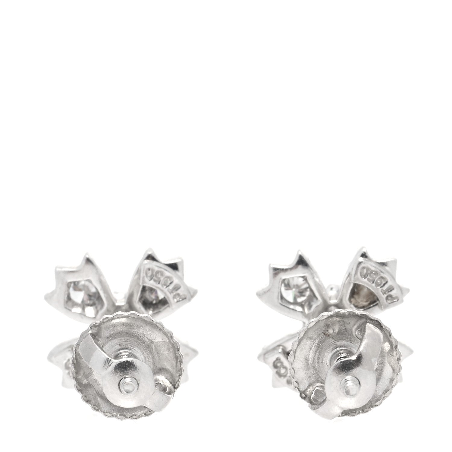 Tiffany Platinum Diamond Floret Stud Earrings 3 of 6