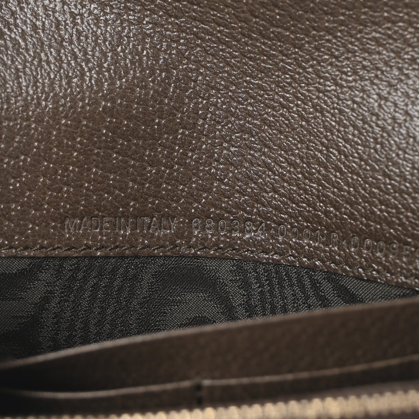X BALENCIAGA BB Supreme Monogram Textured Dollar Calfskin Web Ophidia Continental Wallet Beige Ebony New Acero