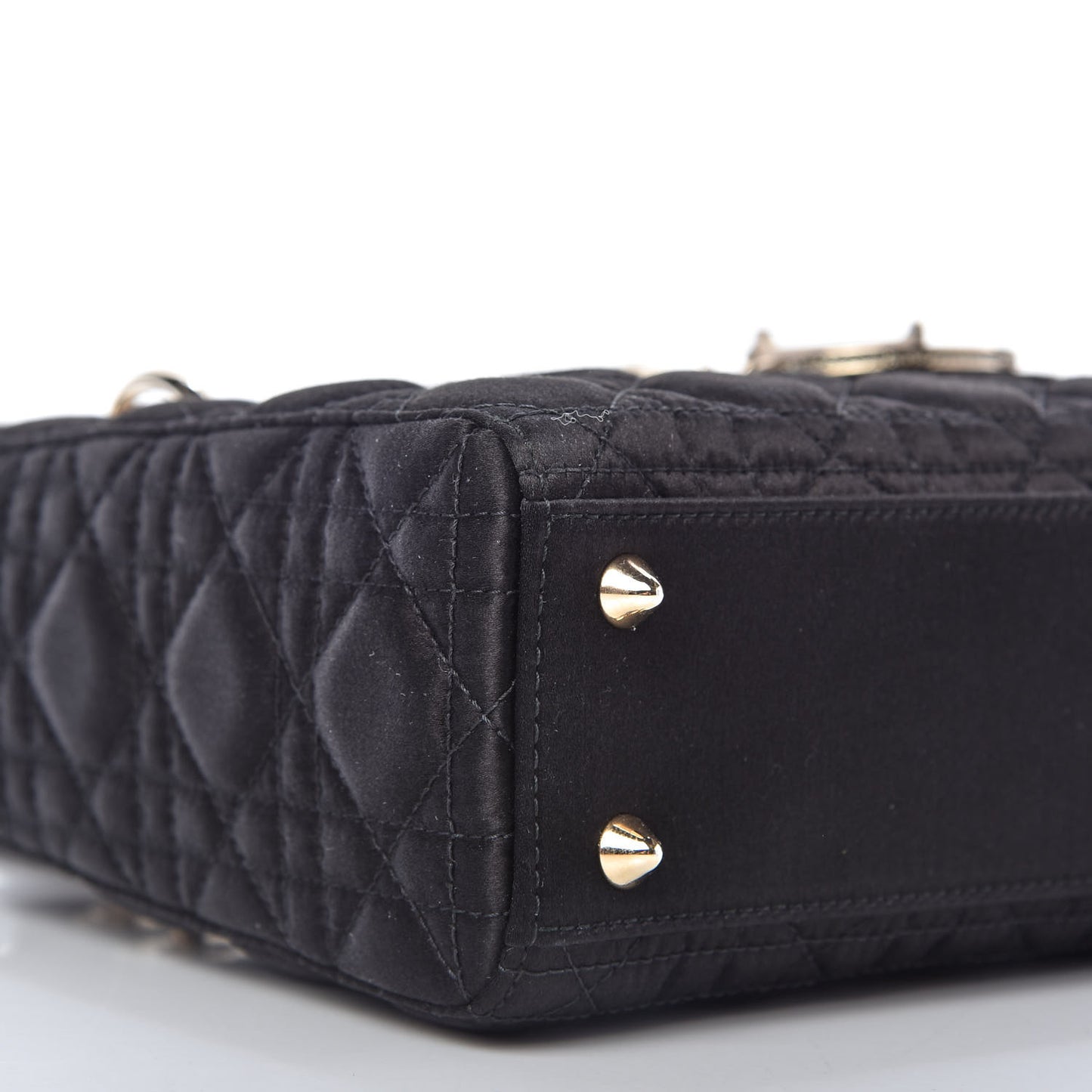 Satin Swarovski Crystal Cannage My ABC Lady Dior Black