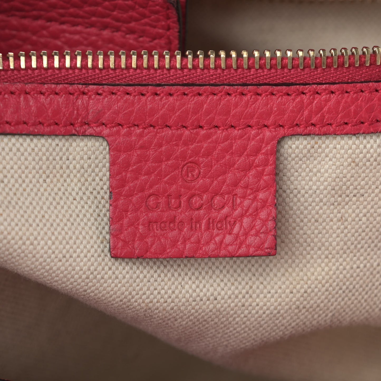 Pebbled Calfskin Bi-Color Medium Bamboo Shopper Tote Fuchsia Orange